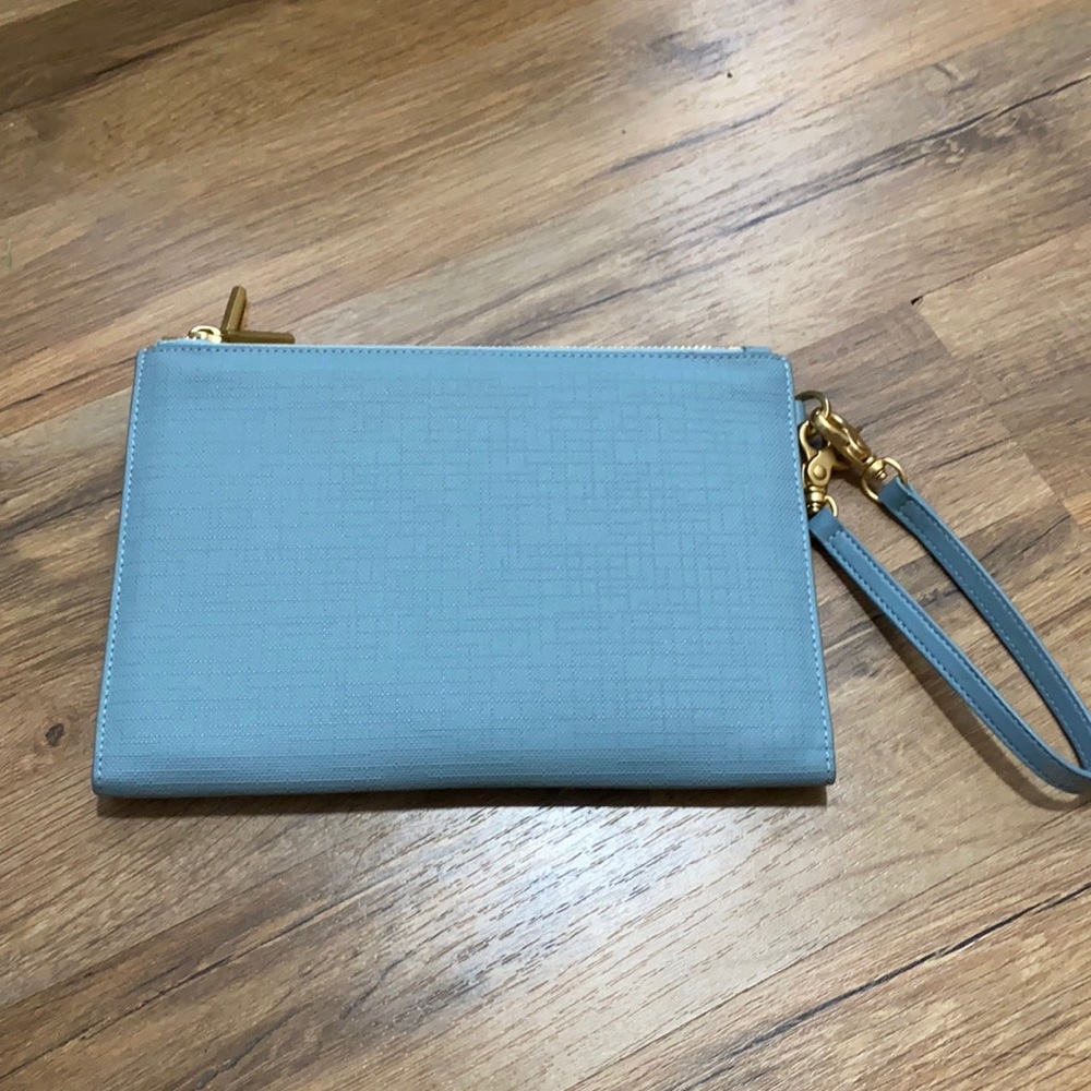 Baby Blue Dagne Dover Wristlet